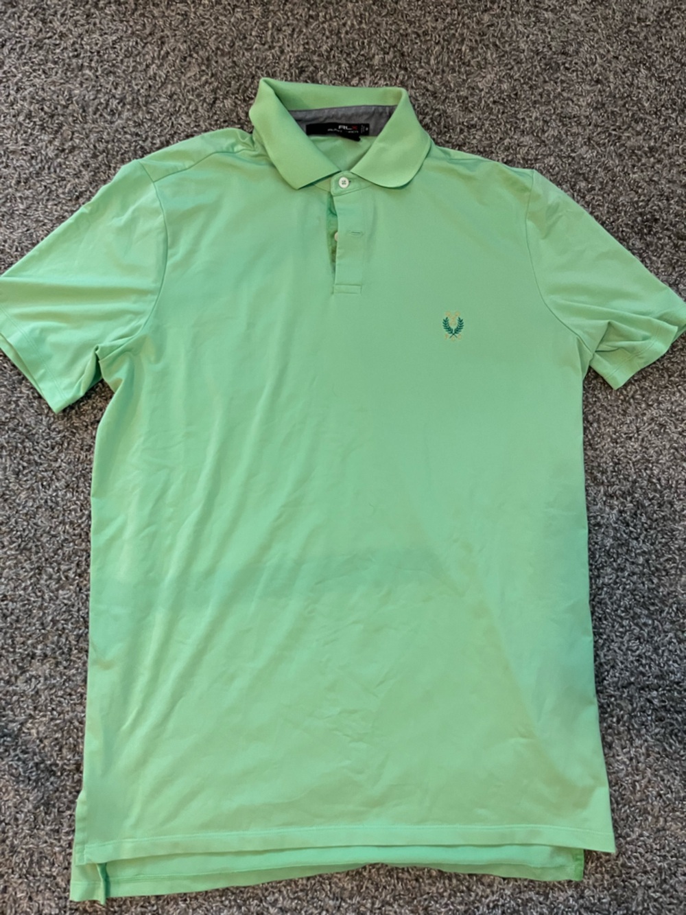 Rlx polo Ralph Lauren green shirt peachtree golf club performance medium